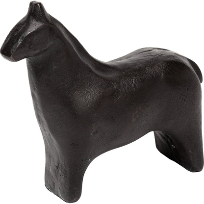 Sphynx II Cast Aluminum Horse Shaped Object by Mercana in black. Made from unique in a eclectic & global style.