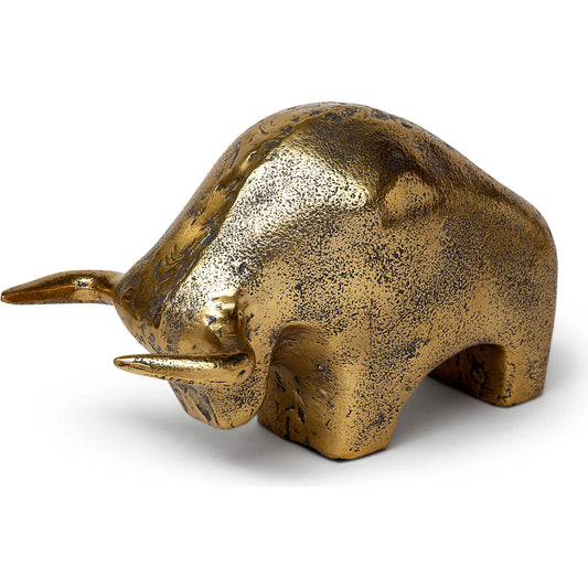 Tauro I Cast Aluminum Raging Bull by Mercana. Made from unique in a eclectic & global style.