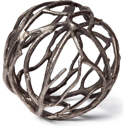 Sphaira I Cast Aluminum Decorative Tree Branch Orb by Mercana. Made from unique in a eclectic & global style.