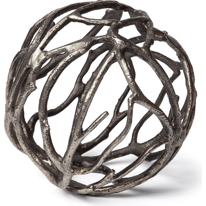 Sphaira I Cast Aluminum Decorative Tree Branch Orb by Mercana. Made from unique in a eclectic & global style.