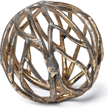 Sphaira I Cast Aluminum Decorative Tree Branch Orb by Mercana. Made from unique in a eclectic & global style.