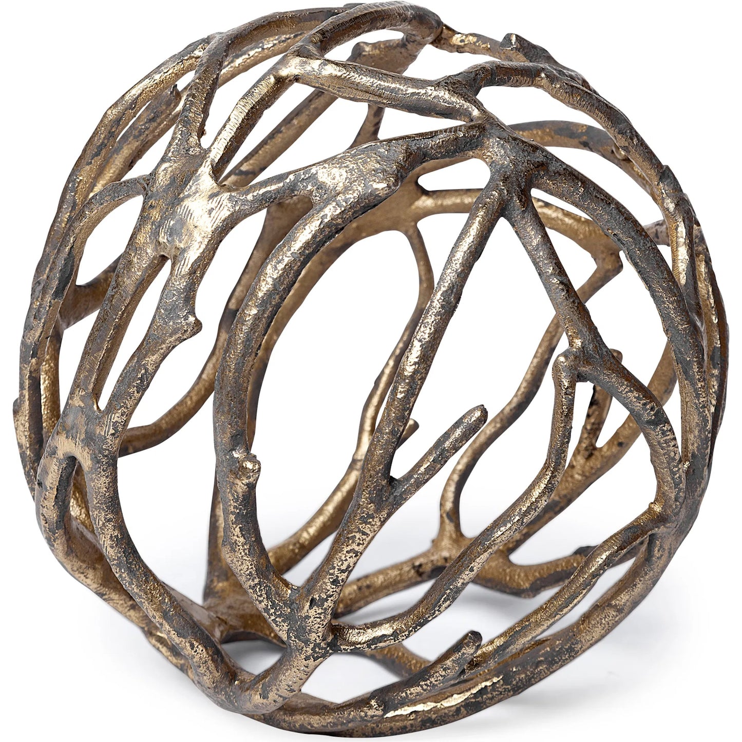 097 SR-815883 | Primary Silo | Sphaira I Cast Aluminum Decorative Tree Branch Orb by Mercana. Made from unique in a eclectic & global style.