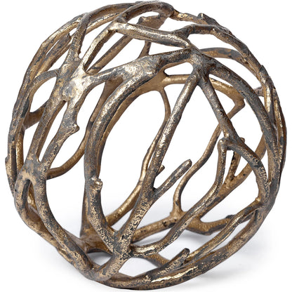 Sphaira I Cast Aluminum Decorative Tree Branch Orb by Mercana. Made from unique in a eclectic & global style.