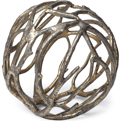 Sphaira I Cast Aluminum Decorative Tree Branch Orb by Mercana. Made from unique in a eclectic & global style.