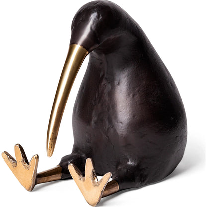 Dodo Cast Aluminum Mauritian Bird Sculpture by Mercana in black, antiqued gold. Made from unique in a eclectic & global style.