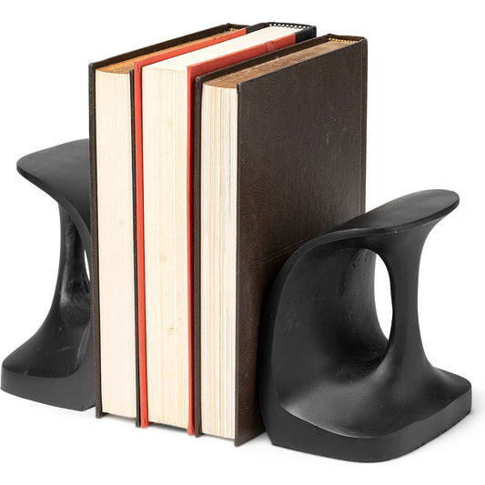 Last Cobbler's Shoemaker Tool Bookends Set of Two by Mercana in black. Made from unique in a modern style.