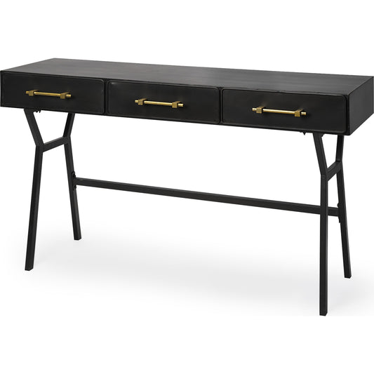 Vince Office Desk by Mercana in natural. Made from unique in a modern style.