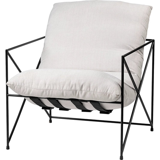 Leonidas Upholstered Accent Chair by Mercana in natural. Made from unique in a modern style.