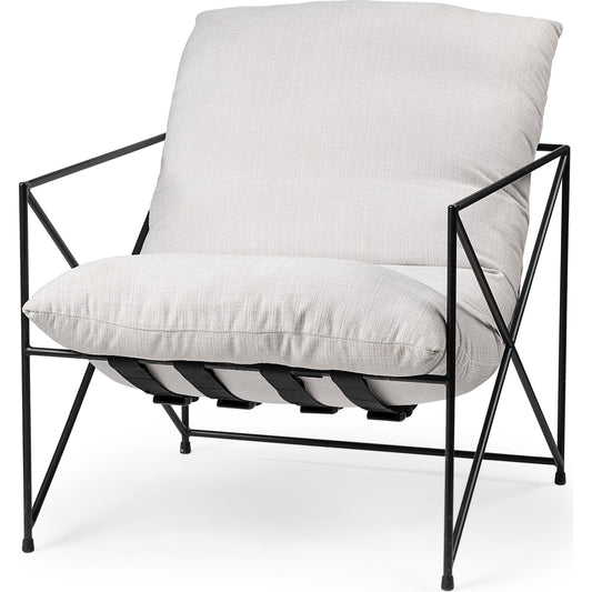 Leonidas Upholstered Accent Chair by Mercana in natural. Made from unique in a modern style.