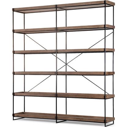 Trey Shelving Unit by Mercana in natural. Made from unique in a modern style.