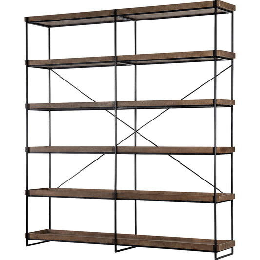 Trey Shelving Unit by Mercana in natural. Made from unique in a modern style.