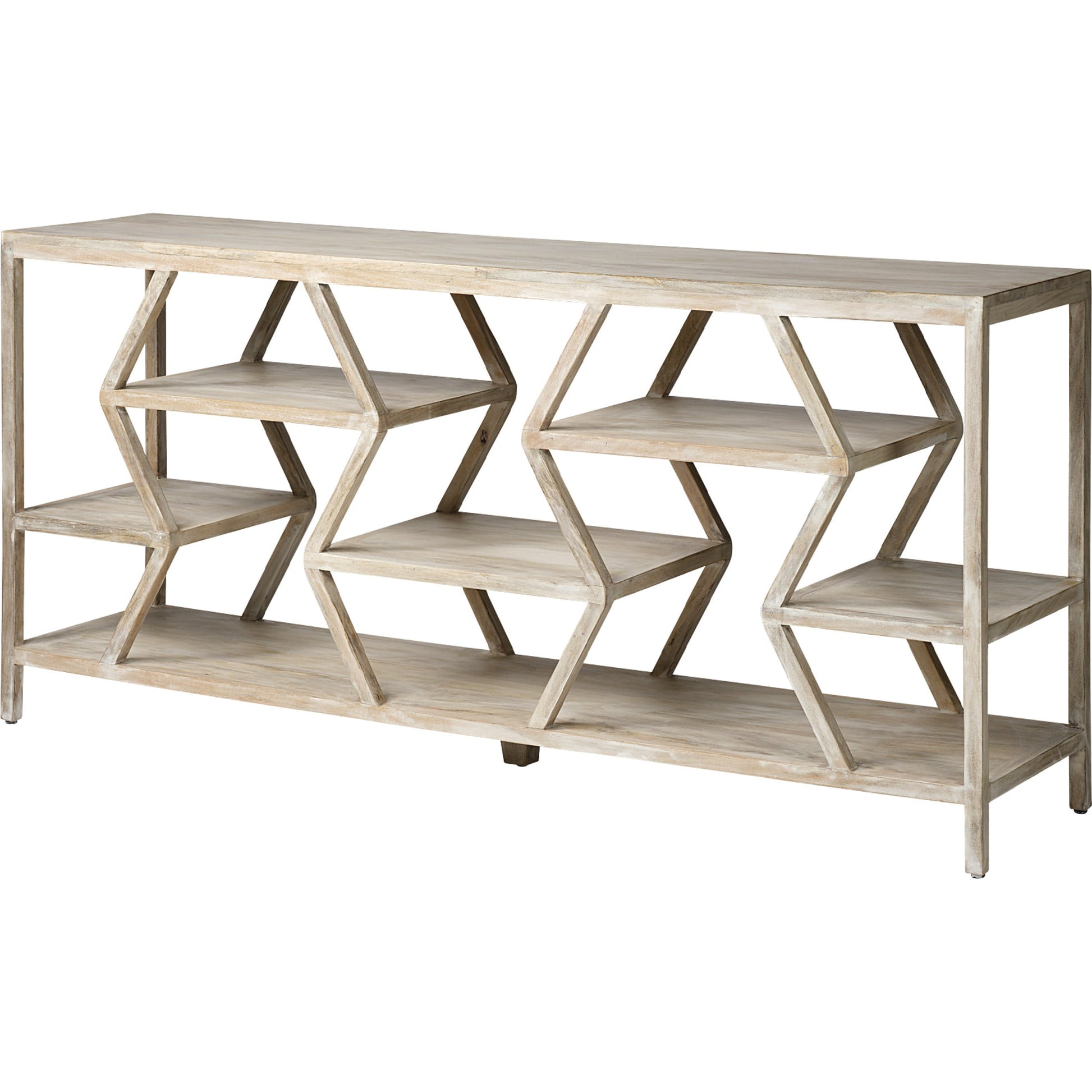 Dayton Console Table by Mercana in natural, mango wood. Made from unique in a modern style.