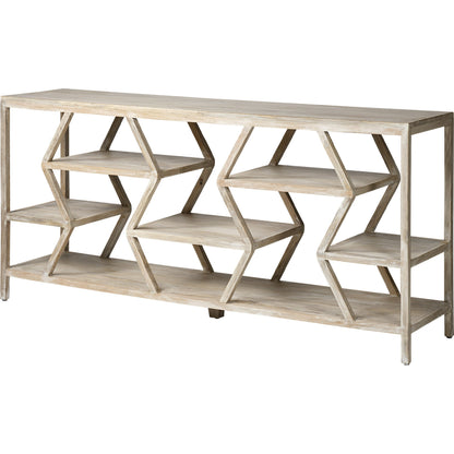 Dayton Console Table by Mercana in natural, mango wood. Made from unique in a modern style.