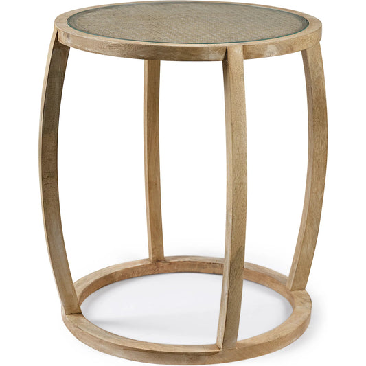 Hubbard Accent Table by Mercana in natural. Made from unique in a modern style.
