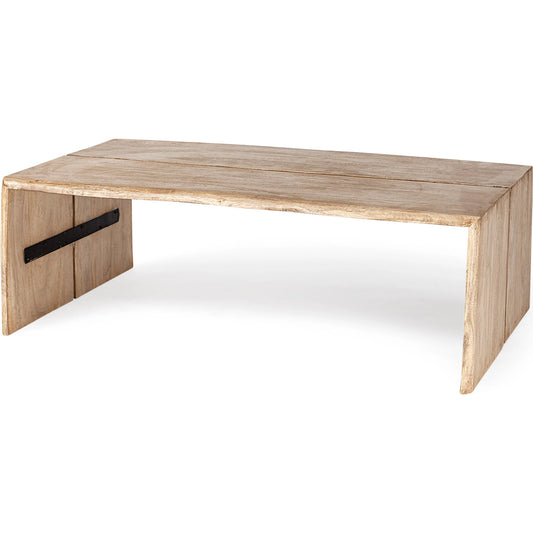 San Andreas Coffee Table by Mercana in natural. Made from unique in a modern style.