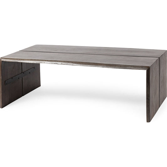 San Andreas Coffee Table by Mercana in natural. Made from unique in a modern style.