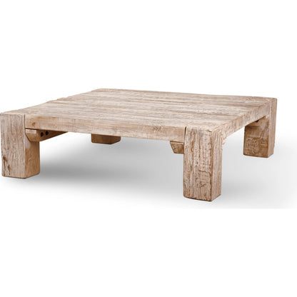 Mcarthur Coffee Table by Mercana in natural. Made from unique in a coastal style.