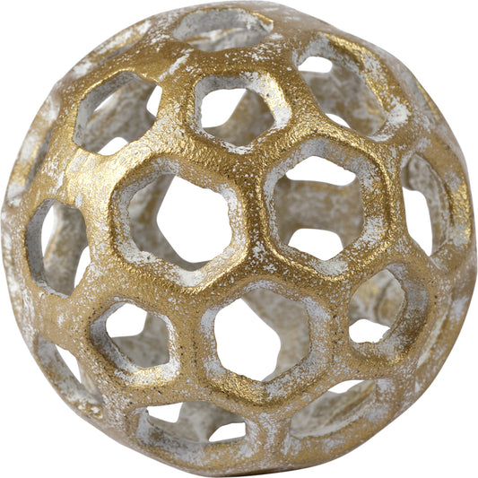Moyer I Hollow Decorative Orb by Mercana in natural. Made from unique in a eclectic & global style.