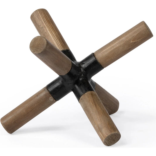 Stuhrling I Wood Metal Jack by Mercana in natural. Made from unique in a eclectic & global style.