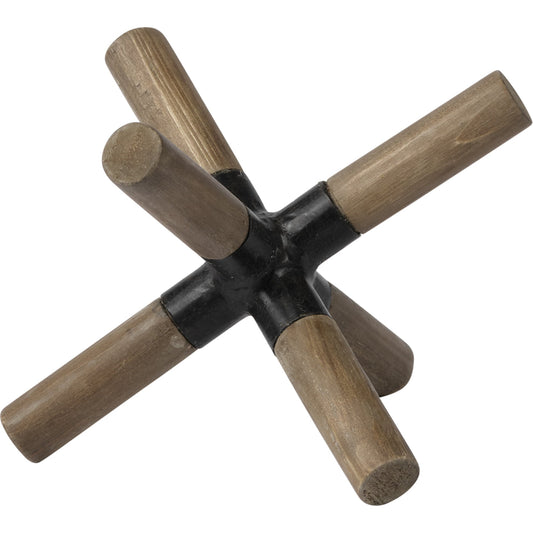 Stuhrling I Wood Metal Jack by Mercana in natural. Made from unique in a eclectic & global style.