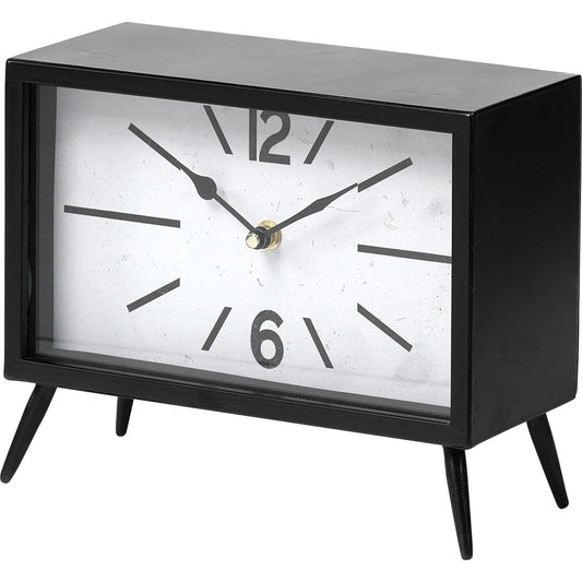 Lita Rectangular Table Clock by Mercana in natural. Made from unique in a modern style.