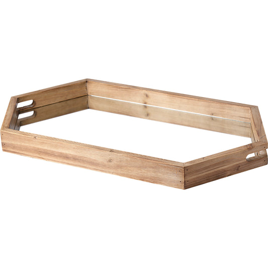 Durden Ed Hexagonal Tray by Mercana in natural. Made from unique in a coastal style.