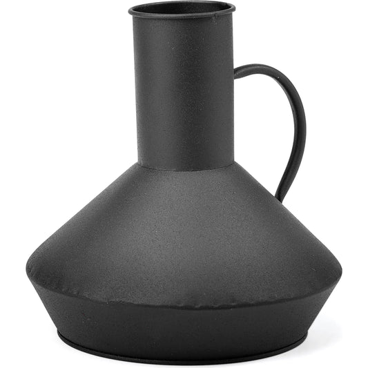 Emily I Decorative Jug by Mercana in matte black. Made from unique in a eclectic & global style.