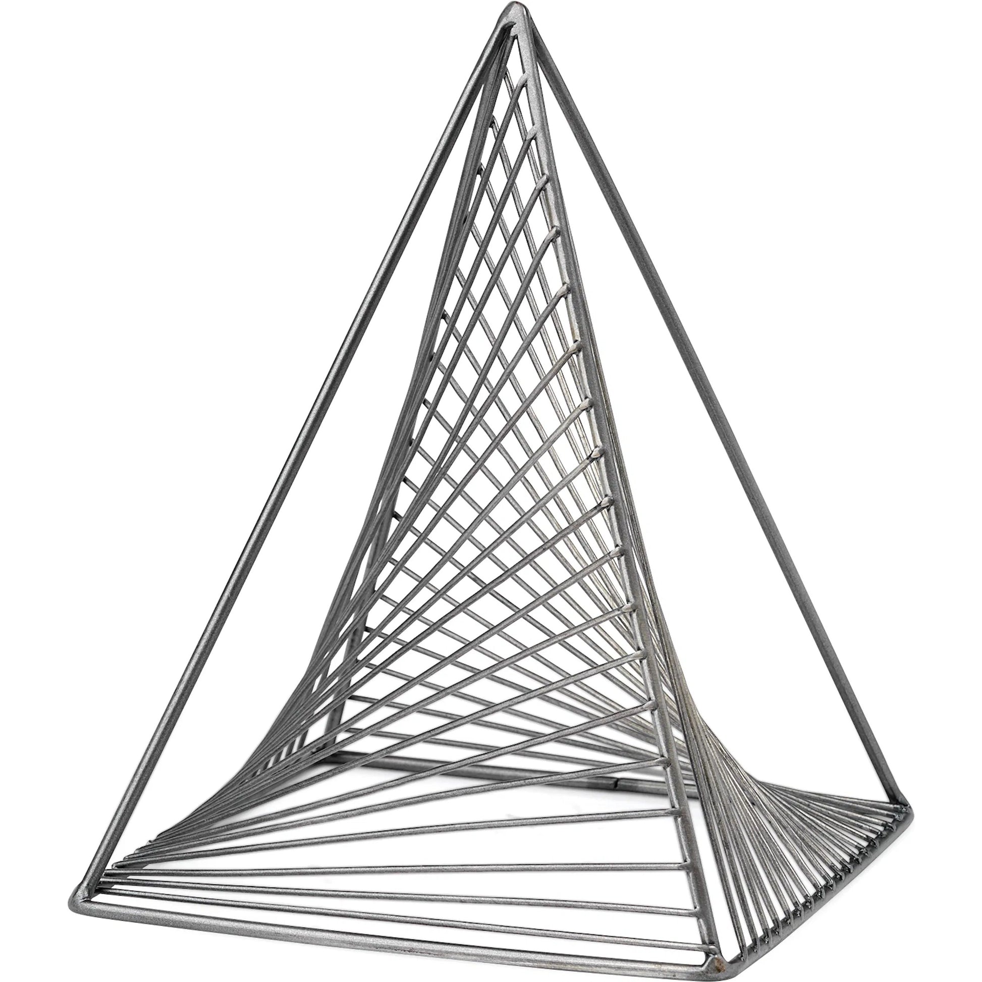 Risley Triangular Decorative Object by Mercana in natural. Made from unique in a modern style.