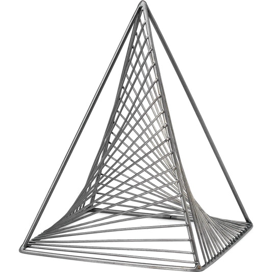 Risley Triangular Decorative Object by Mercana in natural. Made from unique in a modern style.