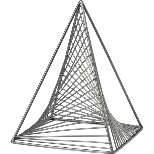 Risley Triangular Decorative Object by Mercana in natural. Made from unique in a modern style.