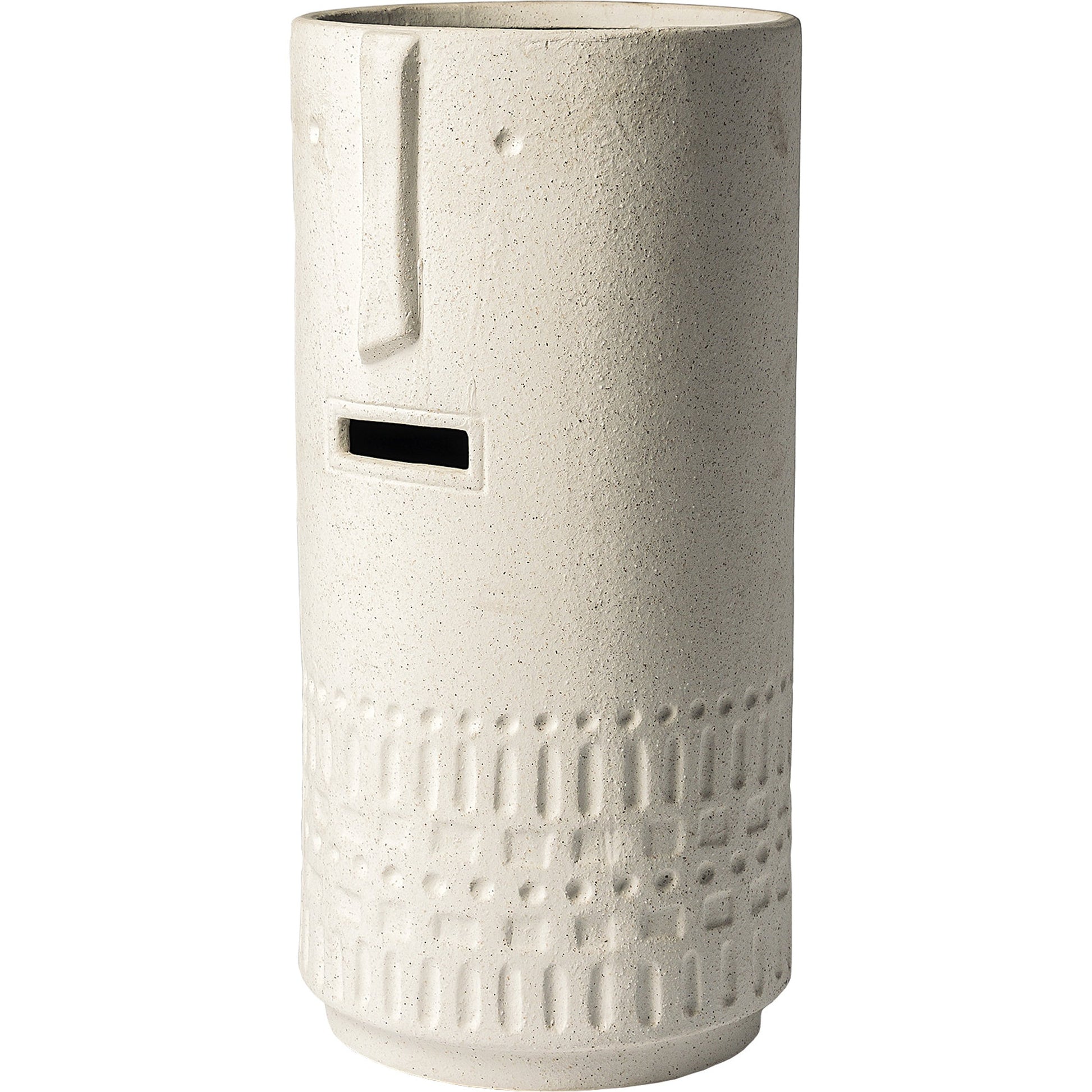 Jacob I Smiling Face Vase by Mercana in natural. Made from unique in a eclectic & global style.
