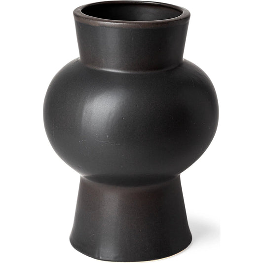 Laforge Vase by Mercana in black. Made from unique in a eclectic & global style.