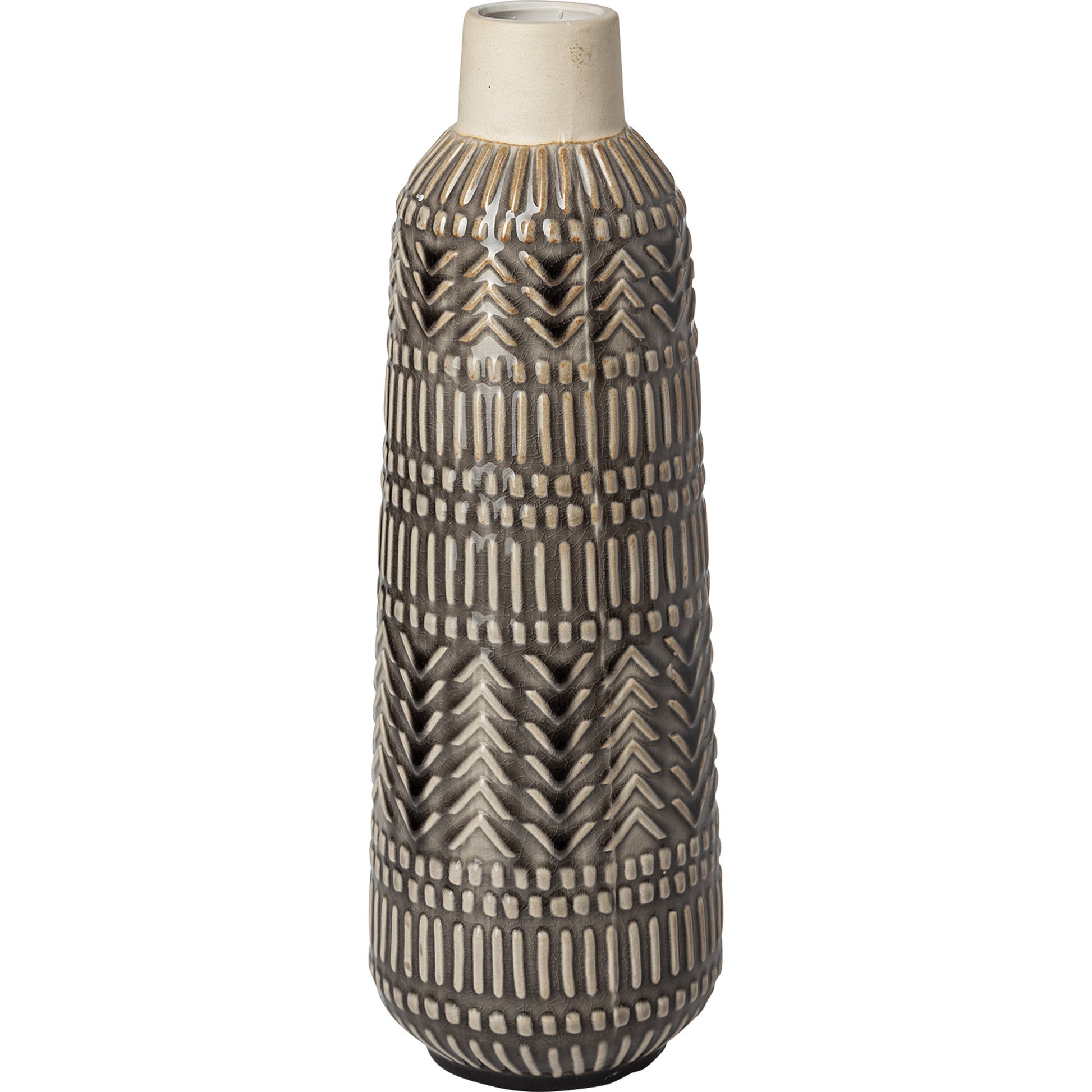 Riker I Dark Vase by Mercana in natural. Made from unique in a eclectic & global style.