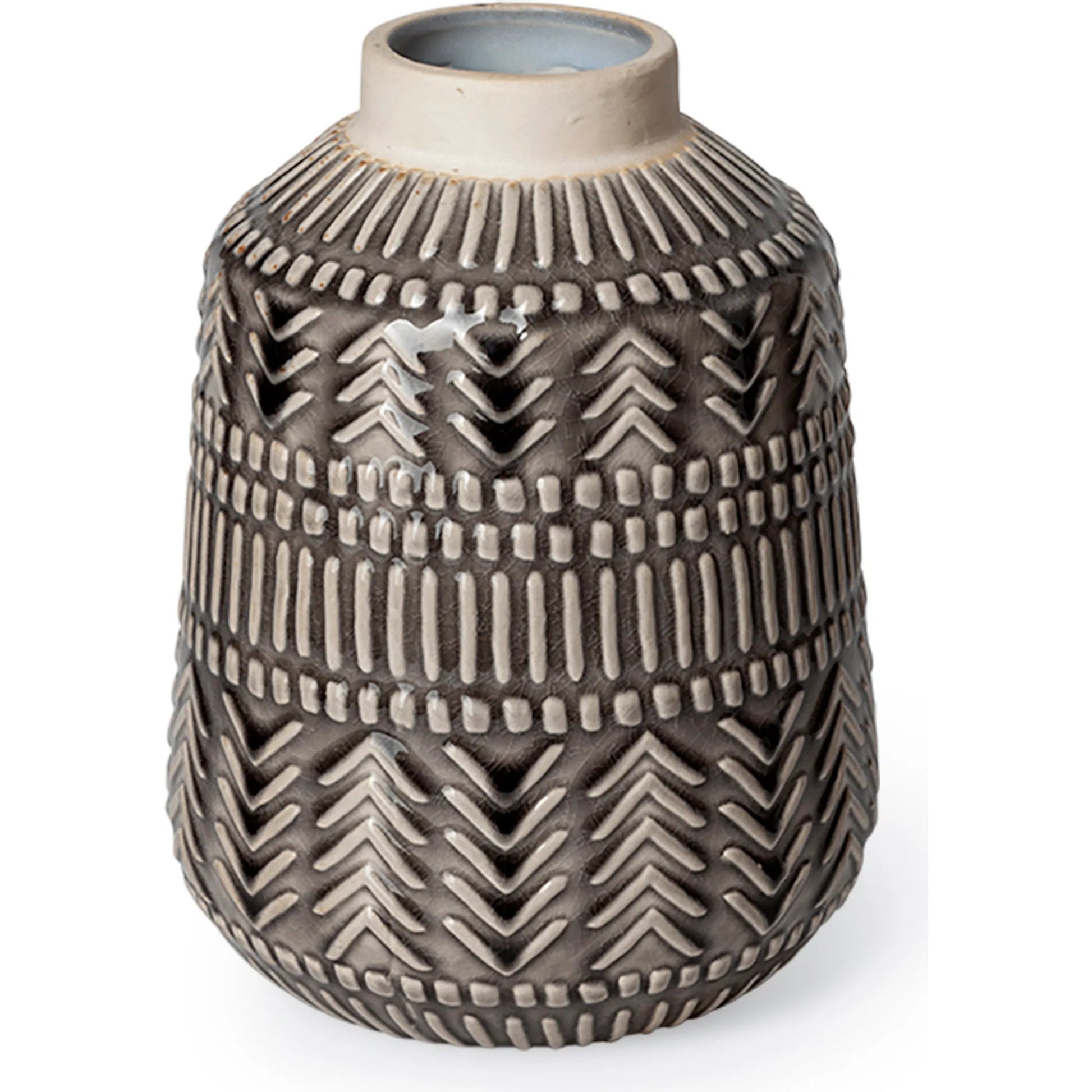Riker I Dark Vase by Mercana in natural. Made from unique in a eclectic & global style.