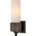 Bryce Bath Wall Sconce by Currey and Company. Made from composite, glass in a modern style.