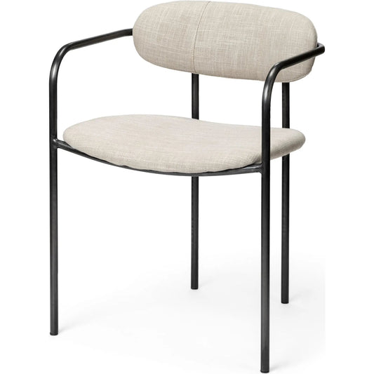 001 SR-815696 | Primary Silo | Parker Upholstered Dining Chair (Set of 2) by Mercana in black. Made from unique in a modern style.