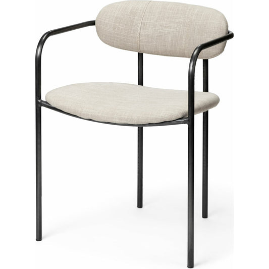 009 None | Unknown | Parker Upholstered Dining Chair (Set of 2) by Mercana in black. Made from unique in a modern style.