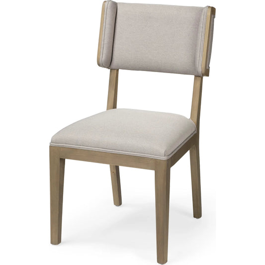 Tenton Dining Chair (Set of 2) by Mercana. Made from wood, fabric in a transitional style.