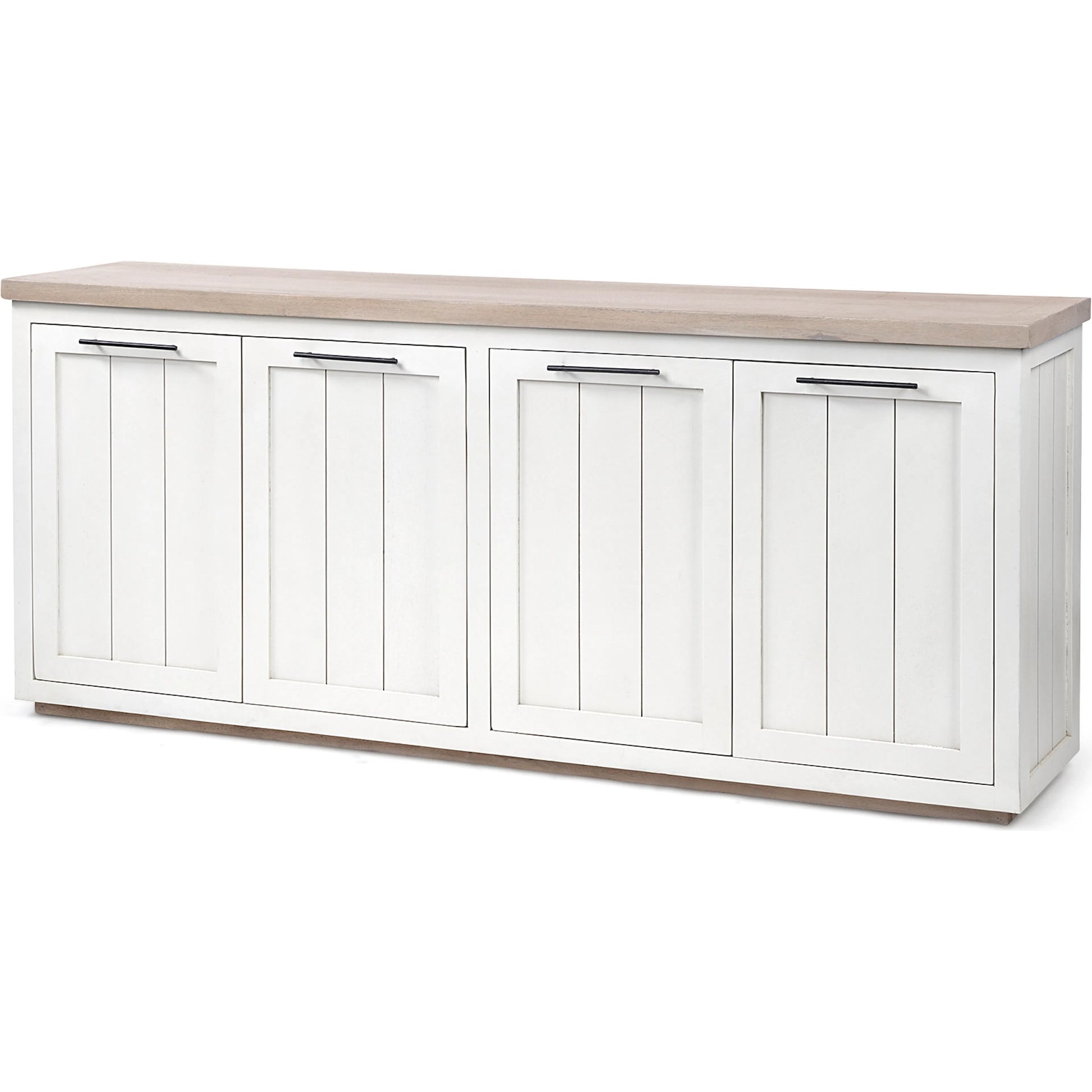 Fairview Sideboard by Mercana in natural, white. Made from unique in a cottage & farmhouse style.