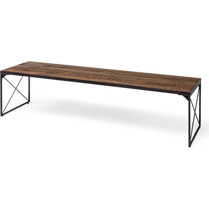 Trestman Bench by Mercana in natural. Made from unique in a modern style.