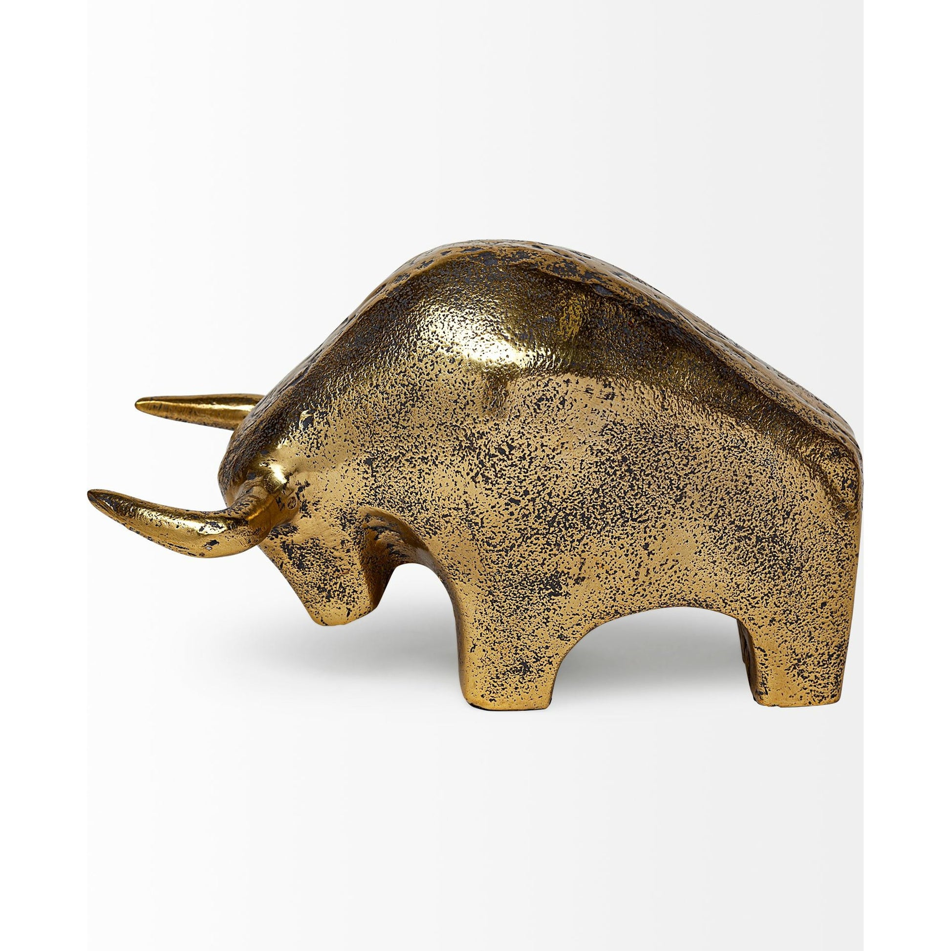 Tauro I Cast Aluminum Raging Bull by Mercana. Made from unique in a eclectic & global style.