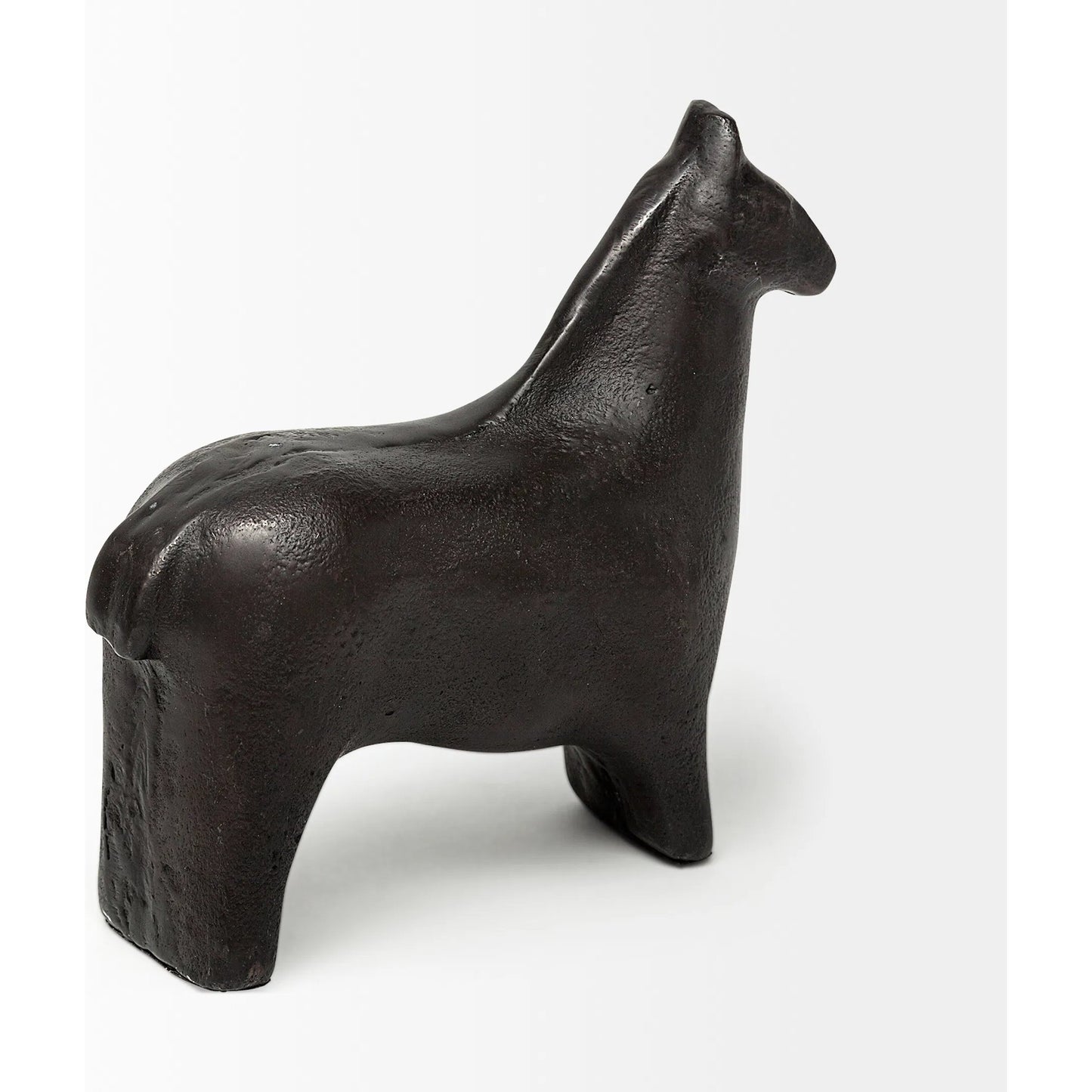 003 SR-815885 | Additional Silo | Sphynx II Cast Aluminum Horse Shaped Object by Mercana in black. Made from unique in a eclectic & global style.