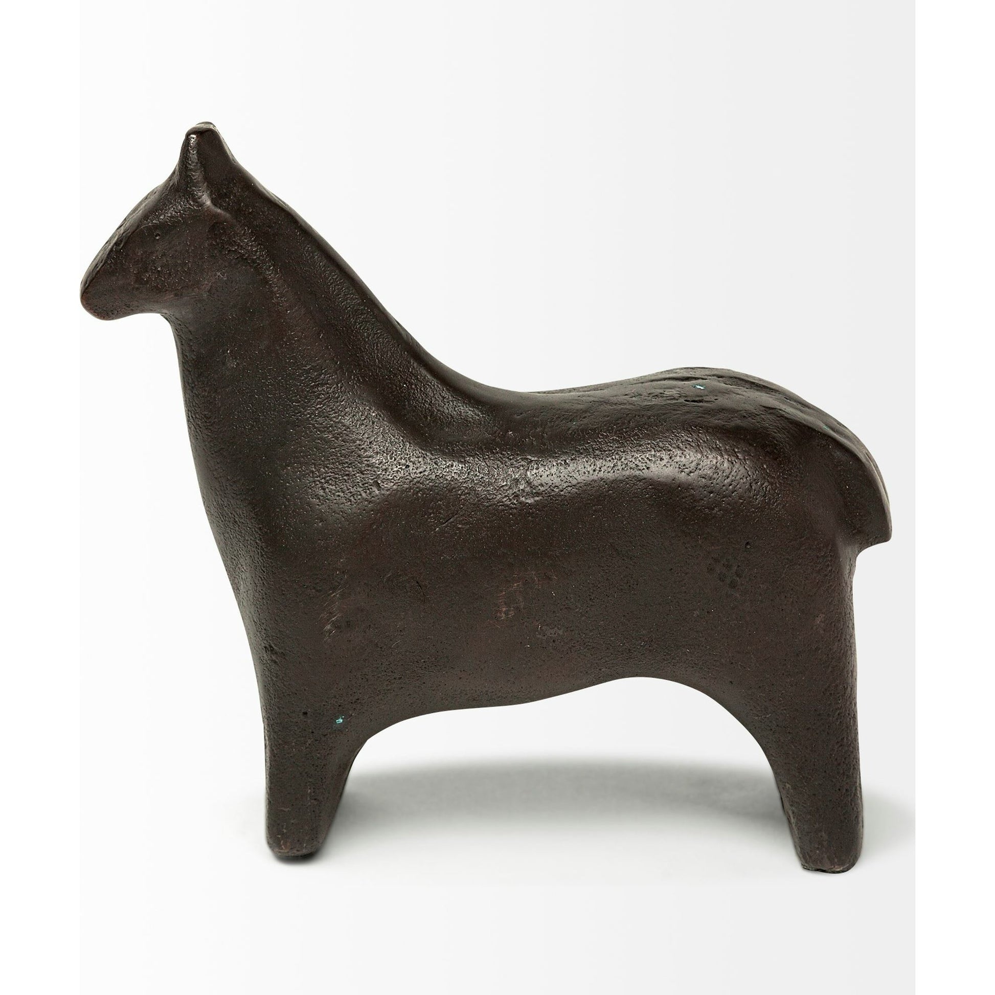 Sphynx II Cast Aluminum Horse Shaped Object by Mercana in black. Made from unique in a eclectic & global style.