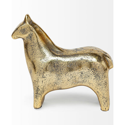 Sphynx II Cast Aluminum Horse Shaped Object by Mercana in black. Made from unique in a eclectic & global style.