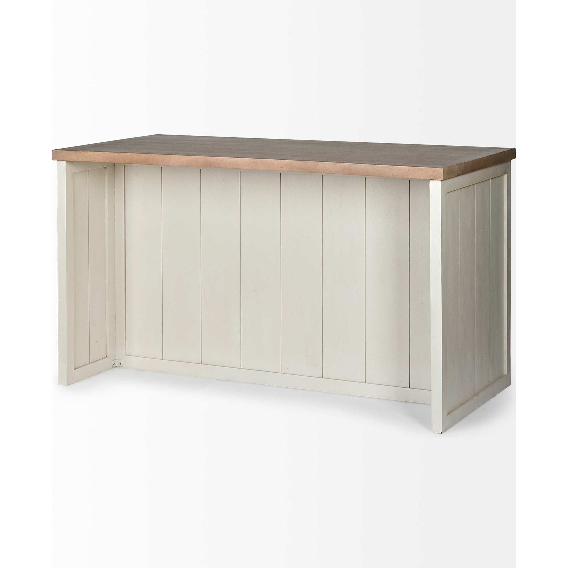 Fairview Kitchen Island by Mercana in natural, white. Made from unique in a cottage & farmhouse style.