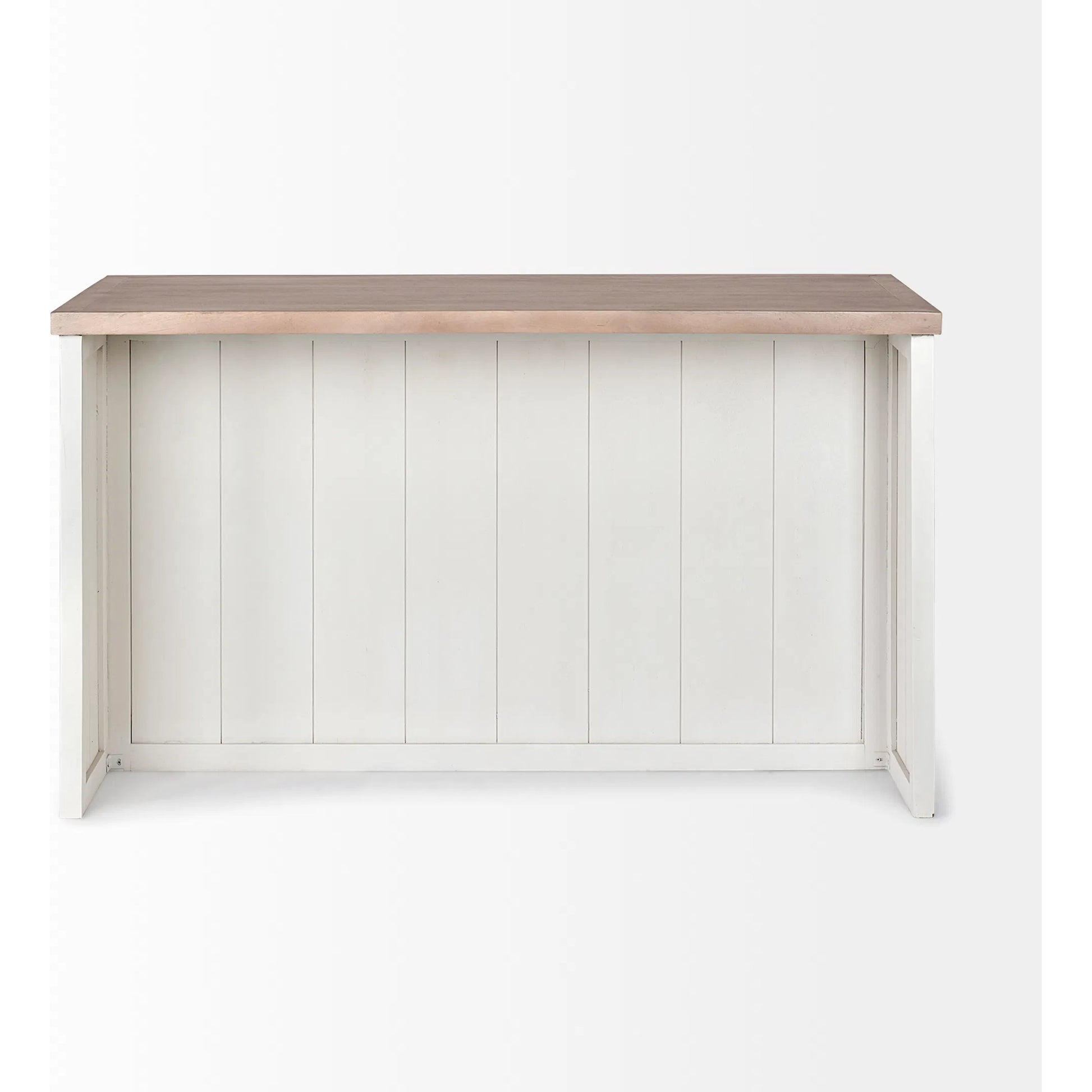 Fairview Kitchen Island by Mercana in natural, white. Made from unique in a cottage & farmhouse style.