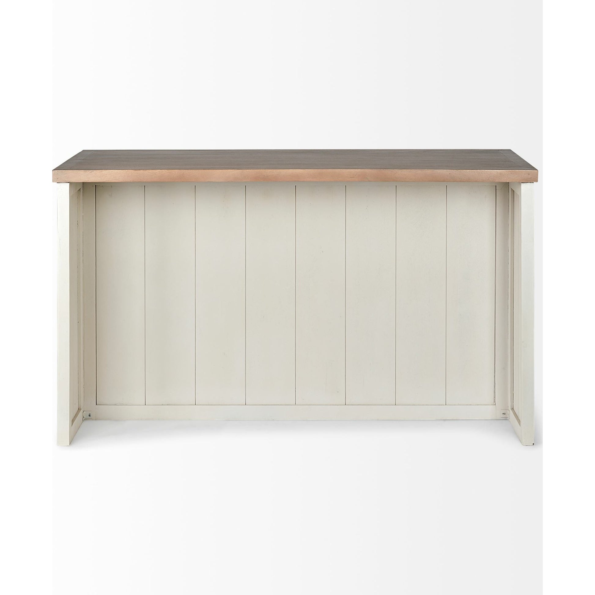 Fairview Kitchen Island by Mercana in natural, white. Made from unique in a cottage & farmhouse style.