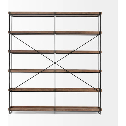Trey Shelving Unit by Mercana in natural. Made from unique in a modern style.
