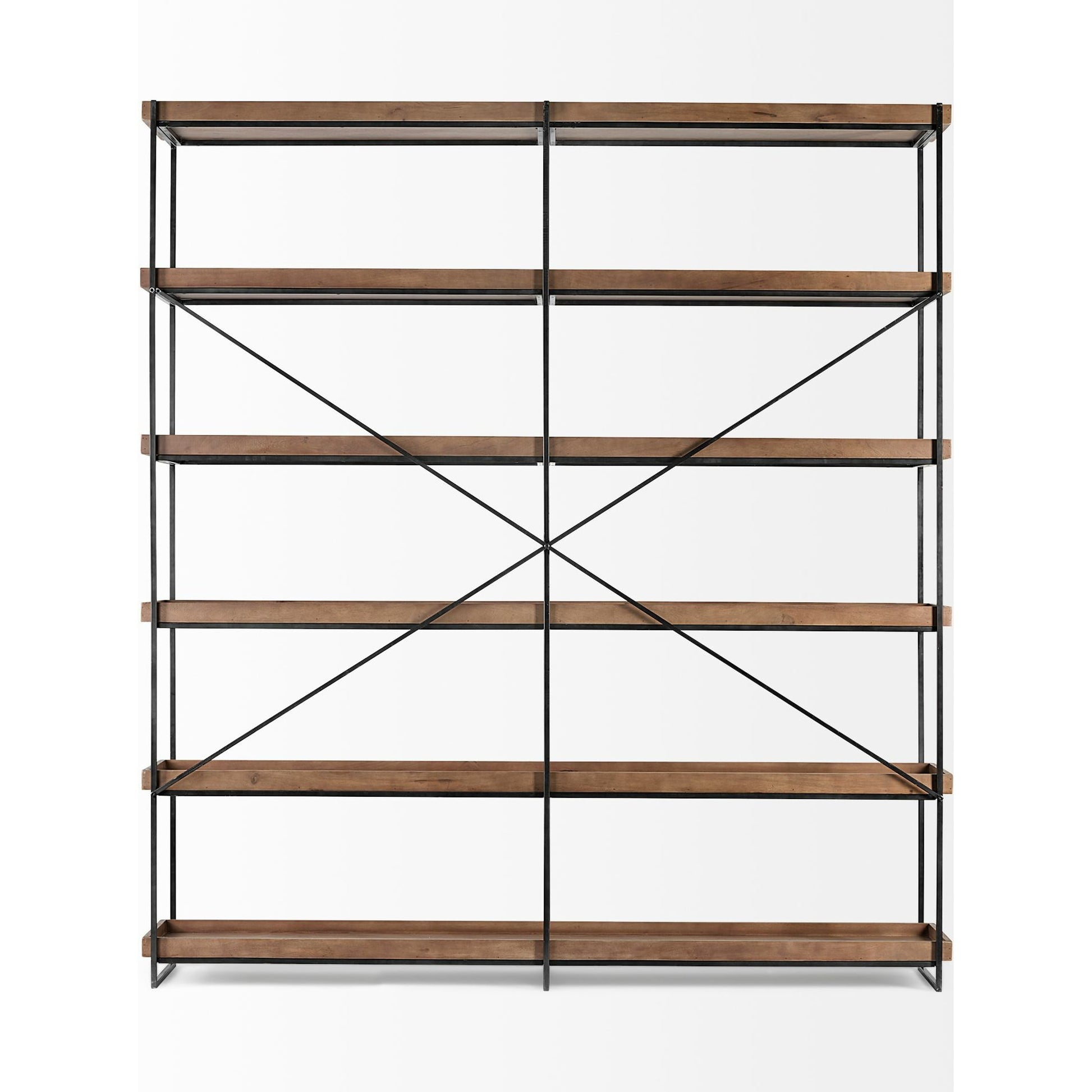 Trey Shelving Unit by Mercana in natural. Made from unique in a modern style.