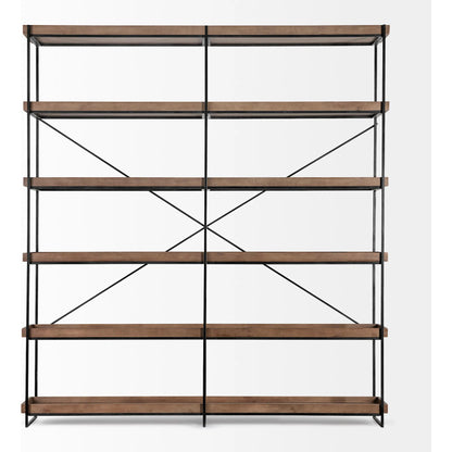 Trey Shelving Unit by Mercana in natural. Made from unique in a modern style.